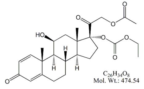 Prednisolone 21-Acetate 17-Ethoxycarbonyl Impurity